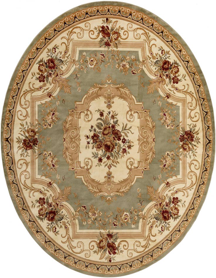 Detail image of 10' x 10' Classic Aubusson Round Rug