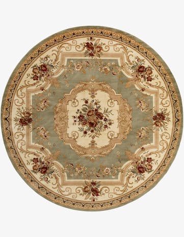 10' x 10' Classic Aubusson Round Rug