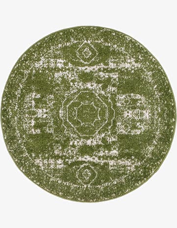 Green Dover Round Rug