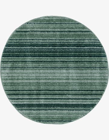 Green Gemstone Round Rug