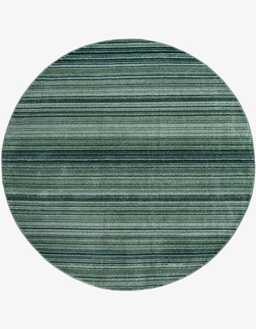 Green Gemstone Round Rug