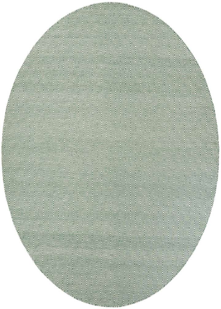 10' x 10' Hand Woven Geo Trellis Flatweave Round Rug