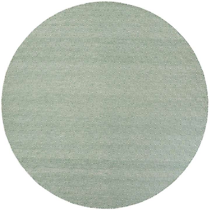 10' x 10' Hand Woven Geo Trellis Flatweave Round Rug