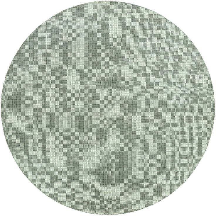 Detail image of 12' x 12' Geo Trellis Flatweave Round Rug
