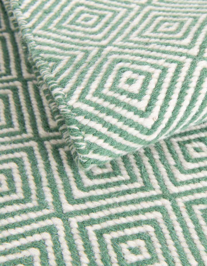 10' x 10' Hand Woven Geo Trellis Flatweave Round Rug
