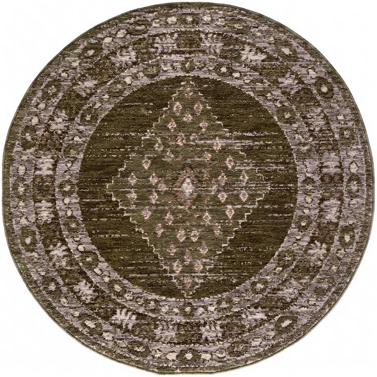 Detail image of 5' x 5' Grand Tradition Round Rug