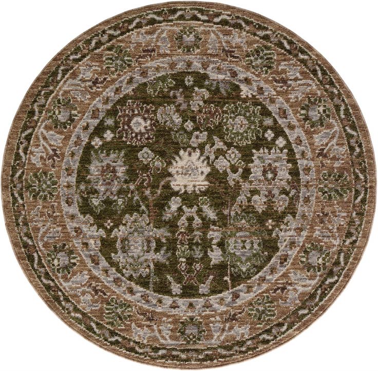 Detail image of 5' x 5' Grand Tradition Round Rug