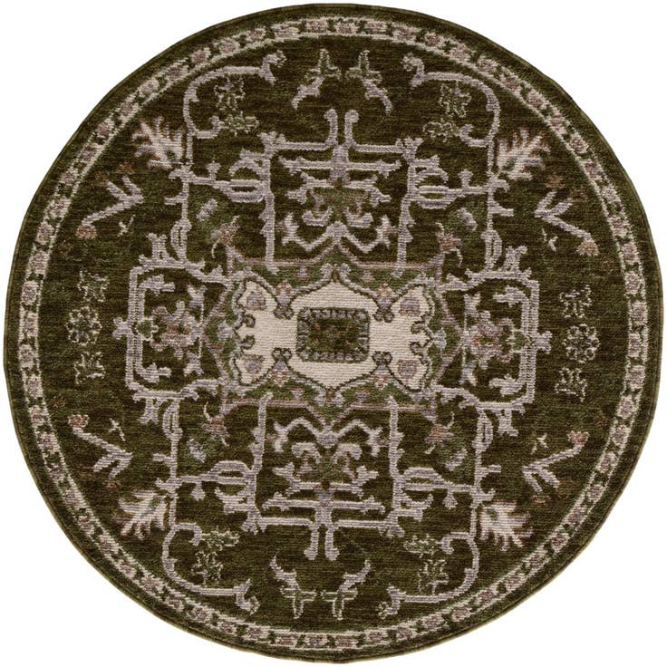 Detail image of 5' x 5' Grand Tradition Round Rug