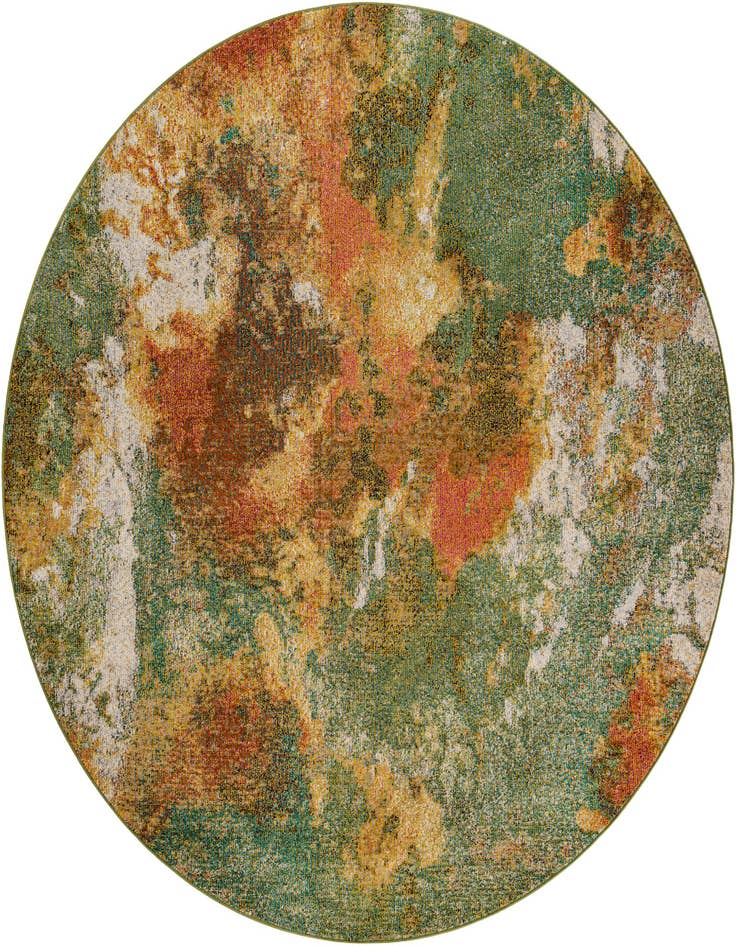 Detail image of 7' 10 x 7' 10 Washable Haerfest Round Rug