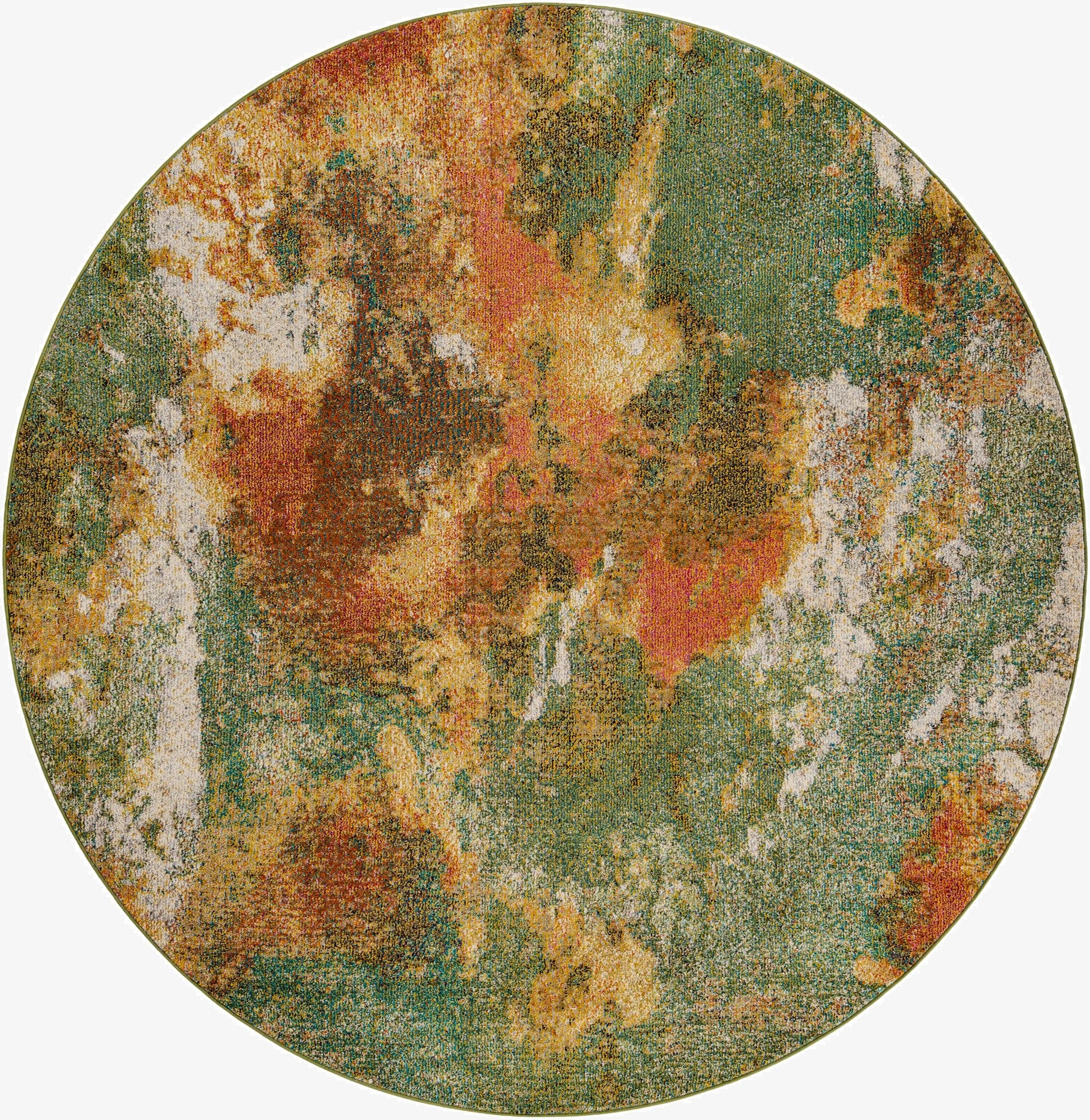 7' 10 x 7' 10  Washable Haerfest Round Rug