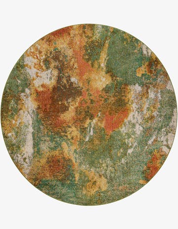 7' 10 x 7' 10 Washable Haerfest Round Rug