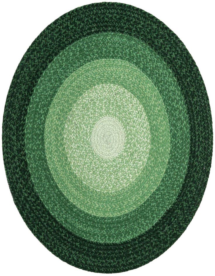 Detail image of 3' 1 x 3' 1 Handmade Hand Braided Wool Round Rug