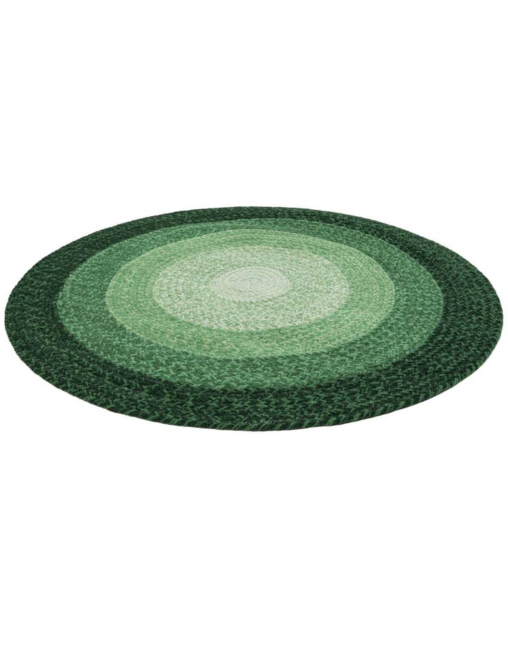 Detail image of 3' 1 x 3' 1  Hand Hand Braided Wool Round Rug