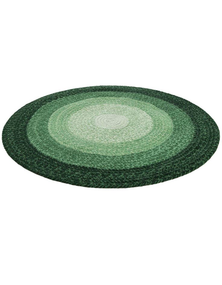 Detail image of 3' 1 x 3' 1  Hand Hand Braided Wool Round Rug