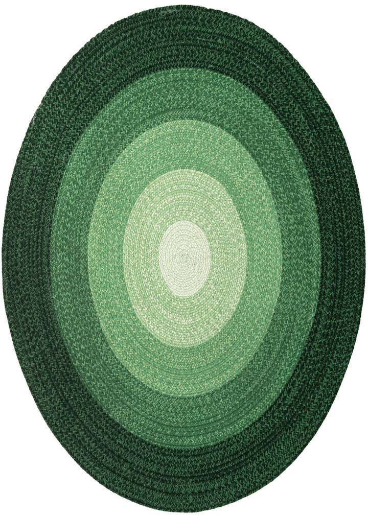 5' 1 x 5' 1 Handmade Hand Braided Wool Round Rug