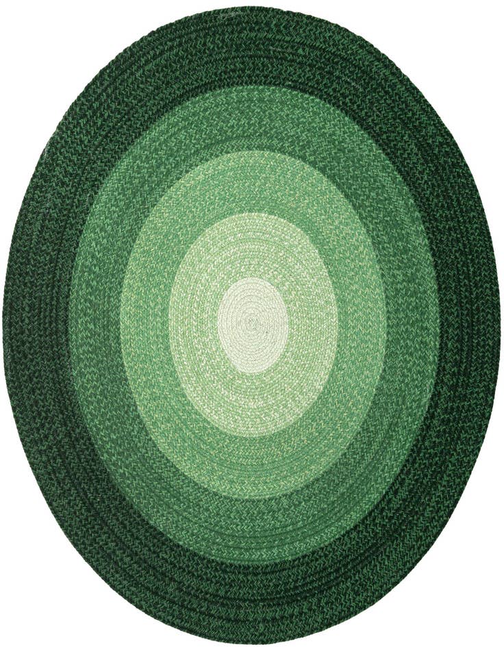 Detail image of 5' 1 x 5' 1 Handmade Hand Braided Wool Round Rug