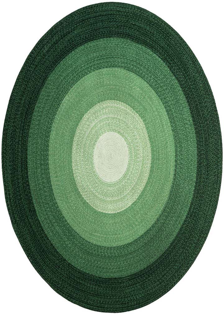 7' 10 x 7' 10 Handmade Hand Braided Wool Round Rug