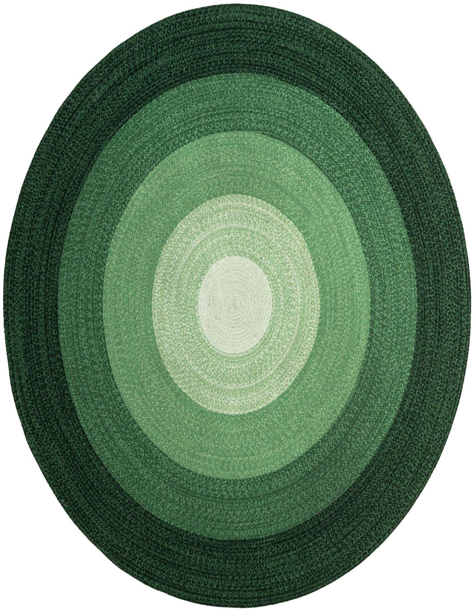 7' 10 x 7' 10 Handmade Hand Braided Wool Round Rug