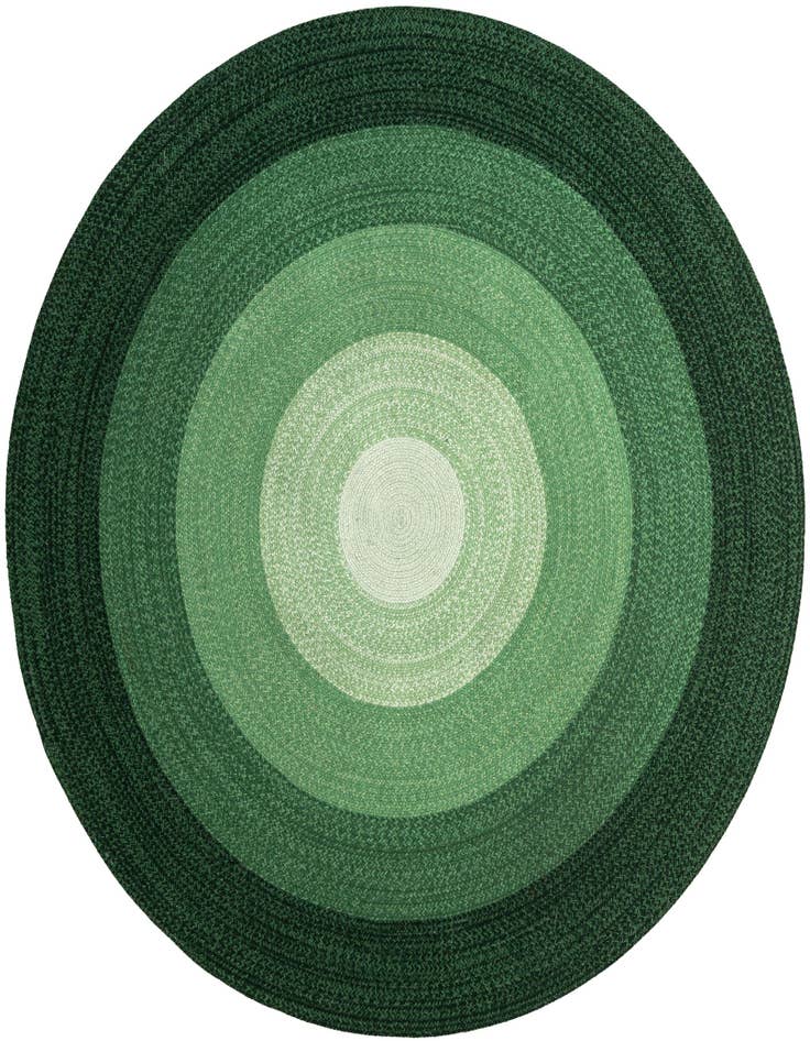Detail image of 7' 10 x 7' 10 Handmade Hand Braided Wool Round Rug