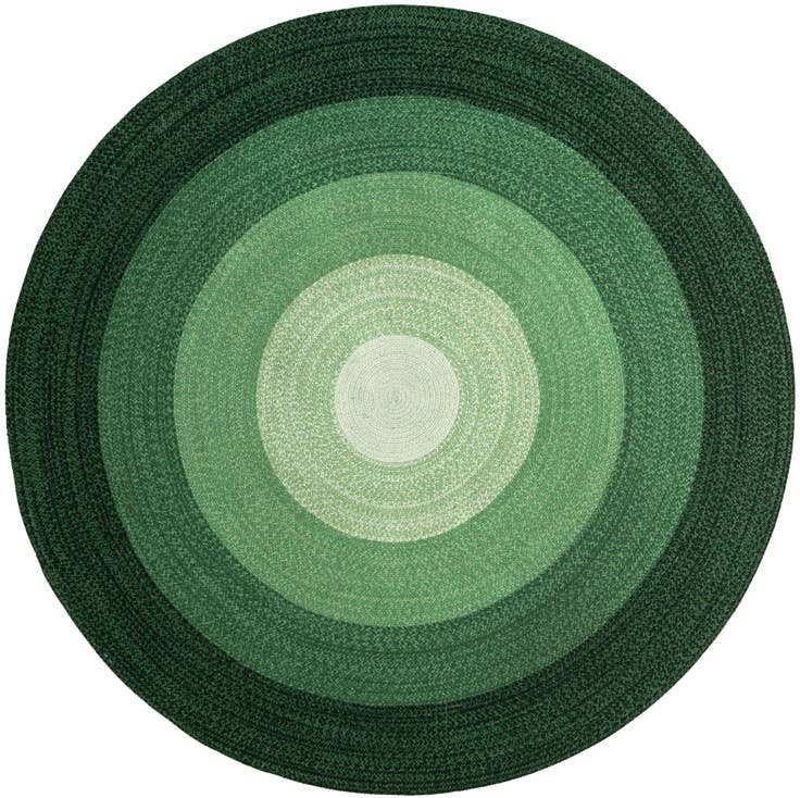 Detail image of 7' 10 x 7' 10 Handmade Hand Braided Wool Round Rug