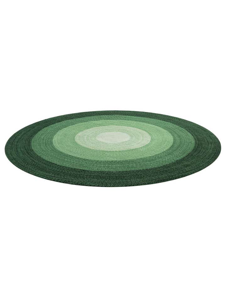 7' 10 x 7' 10 Handmade Hand Braided Wool Round Rug