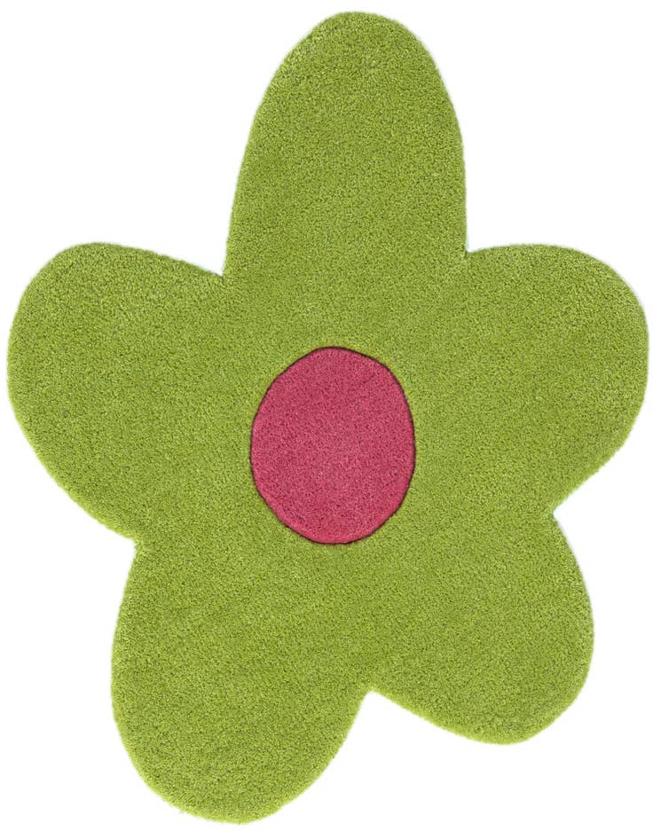 Detail image of 2' 2 x 2' 2 Happy Rugs Funky Flower Wool Round
