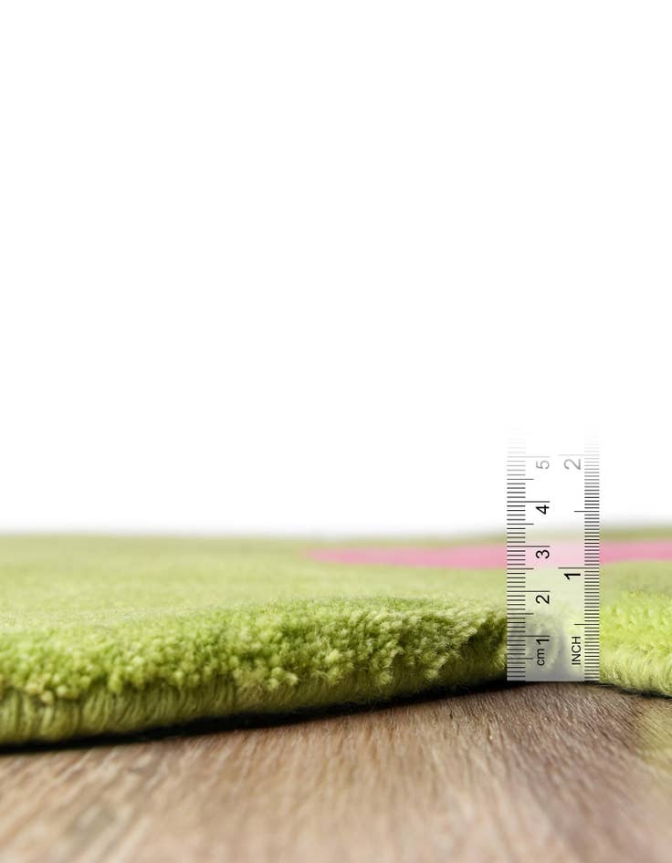 Detail image of 3' 1 x 3' 1 Happy Rugs Funky Flower Wool Round