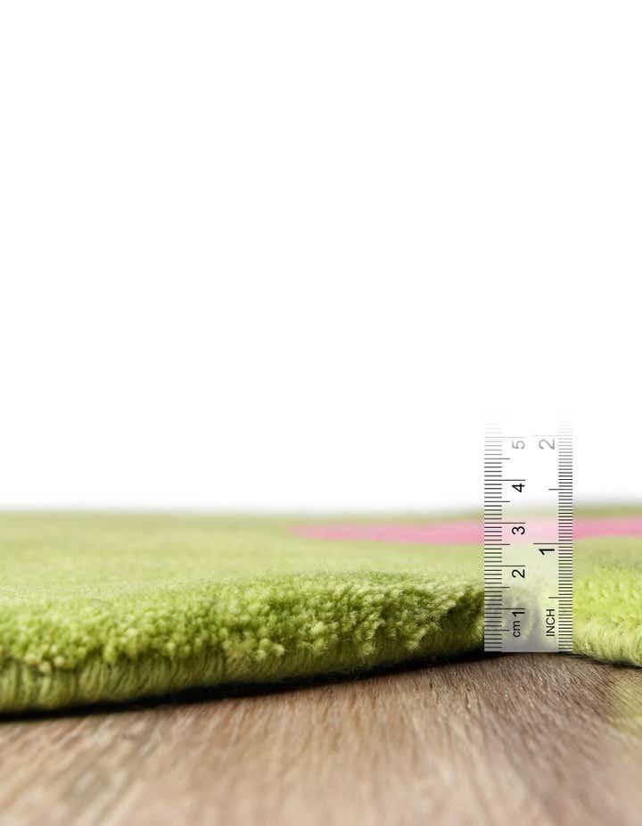 2' 2 x 2' 2 Happy Rugs Funky Flower Wool Round