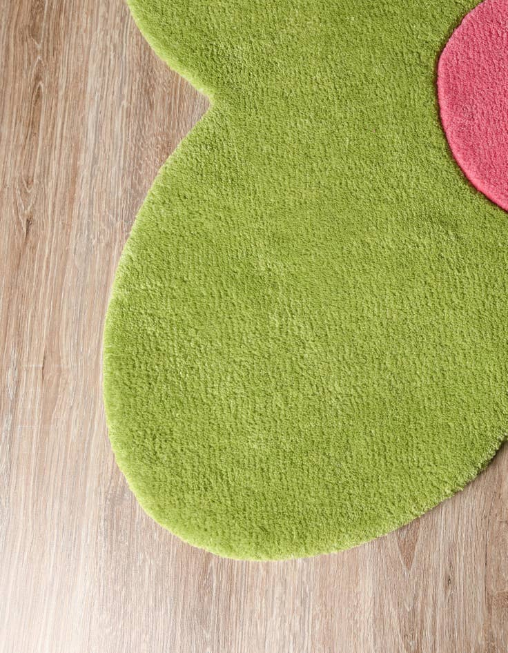 Detail image of 3' 1 x 3' 1 Happy Rugs Funky Flower Wool Round
