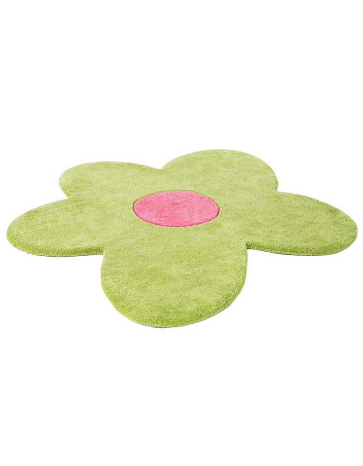 Detail image of 3' 1 x 3' 1 Happy Rugs Funky Flower Wool Round