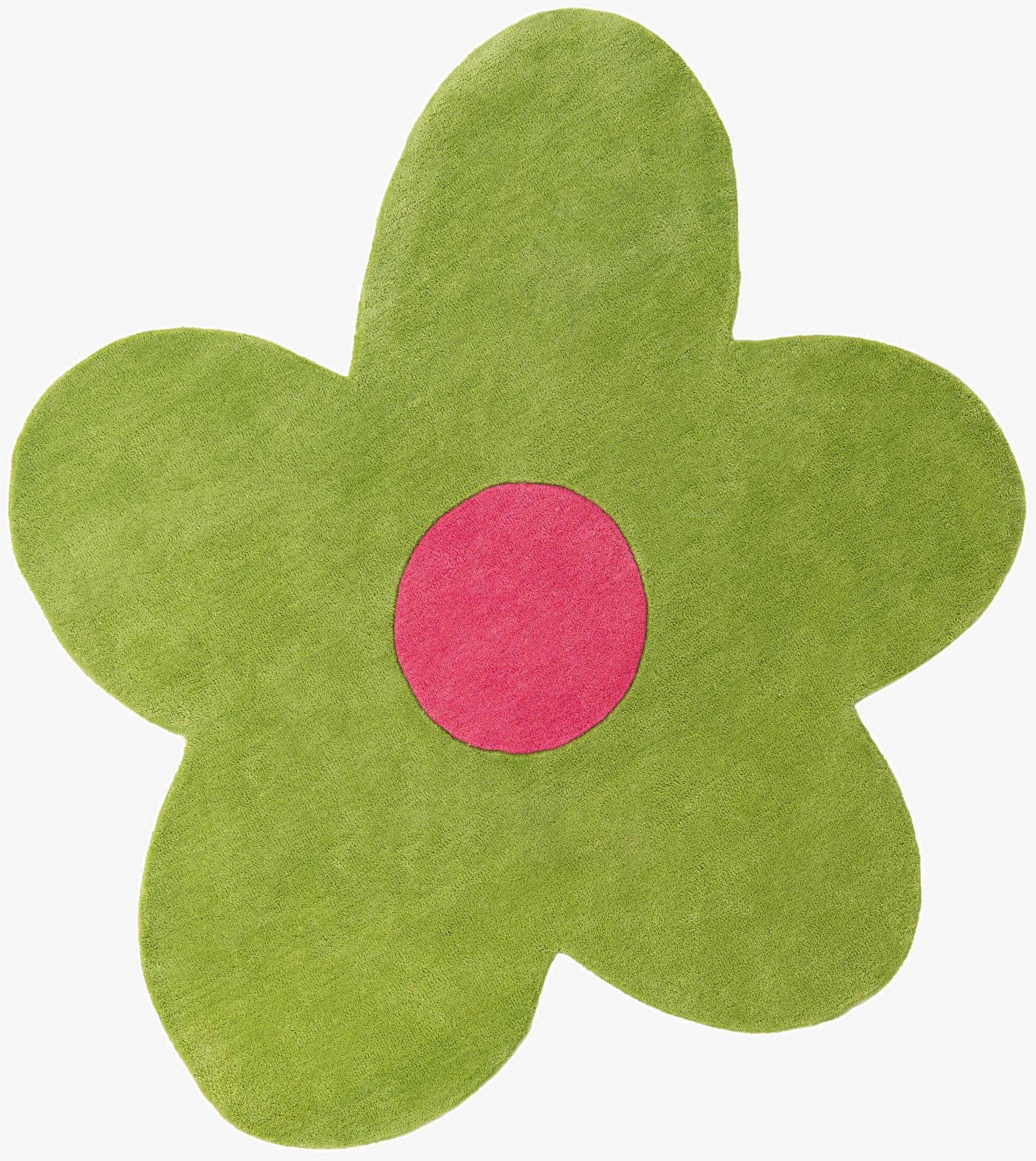 5' 1 x 5' 1 Happy Rugs Funky Flower Wool Round