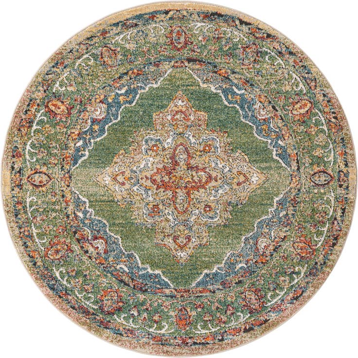 Detail image of 5' x 5' Isabella Round Rug