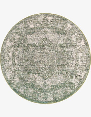Green Isabella Round Rug
