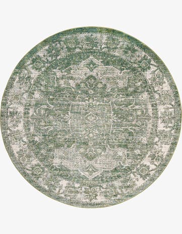 Green Isabella Round Rug