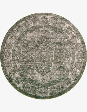Green Isabella Round Rug