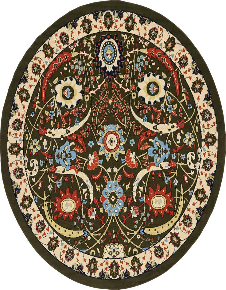 Detail image of 7' 10 x 7' 10 Isfahan Design Round Rug