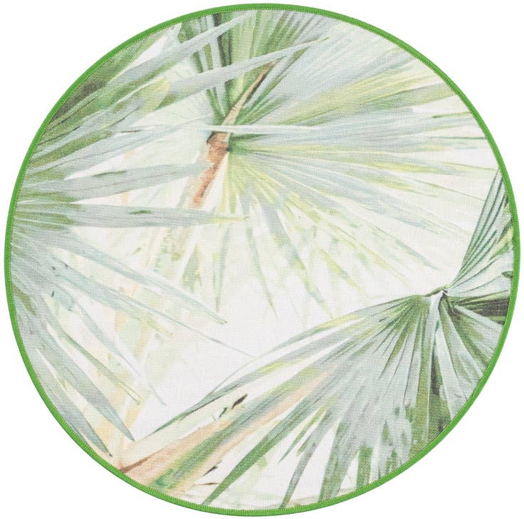 Detail image of 3' 3 x 3' 3 Easy-Clean Jill Zarin Caribbean Indoor / Outdoor Round Rug