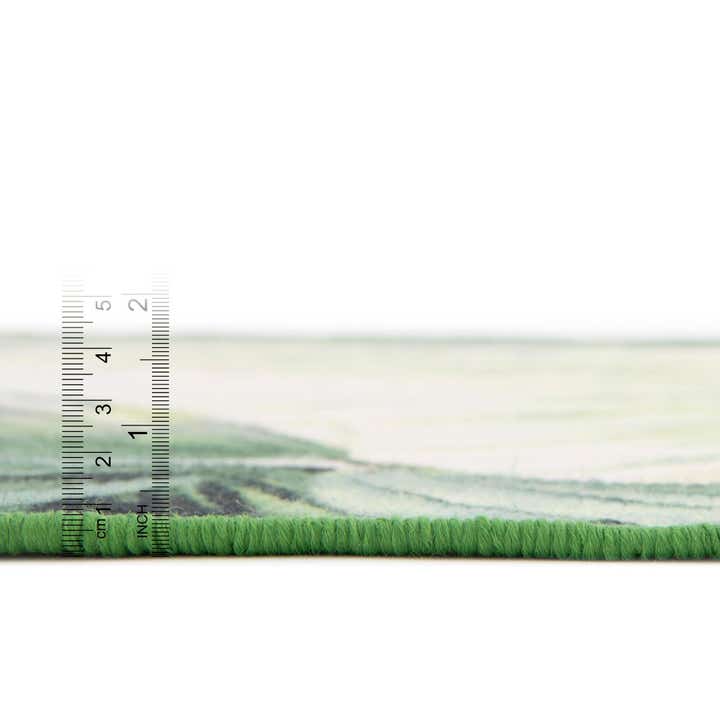 3' 3 x 3' 3 Easy-Clean Jill Zarin Caribbean Indoor / Outdoor Round Rug