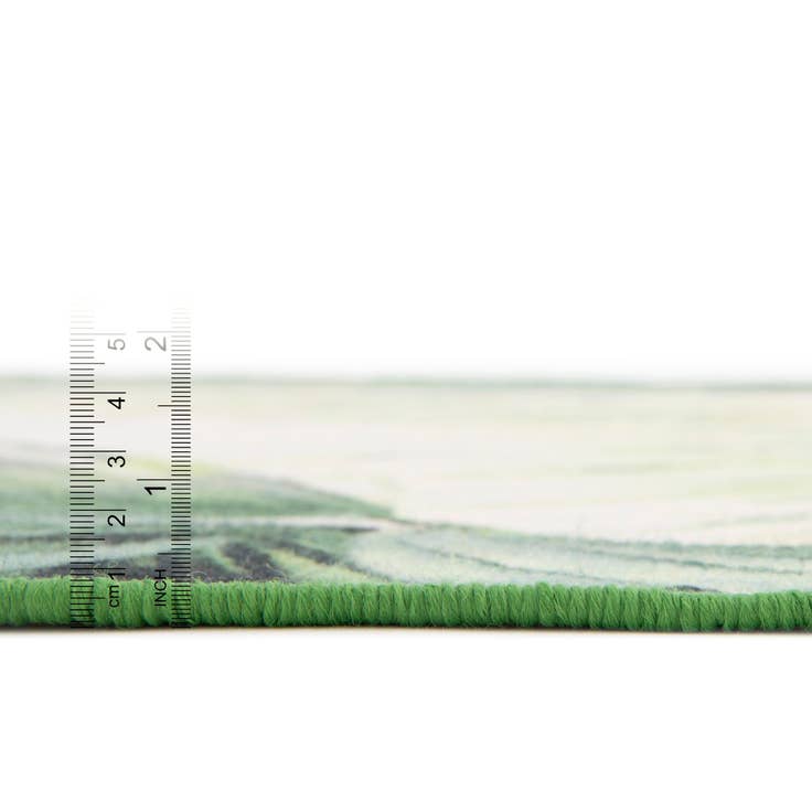 Detail image of 3' 3 x 3' 3 Easy-Clean Jill Zarin Caribbean Indoor / Outdoor Round Rug