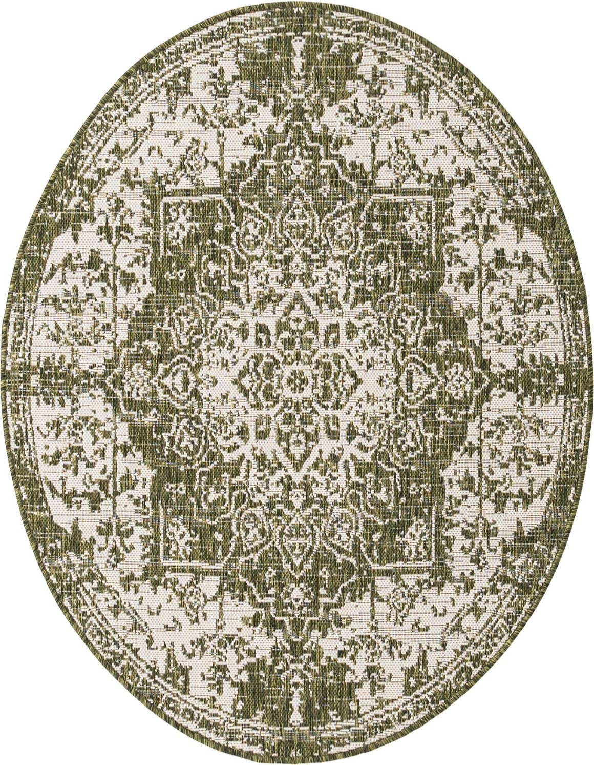 4' x 4' Easy-Clean Jill Zarin Dubai Indoor / Outdoor Round Rug