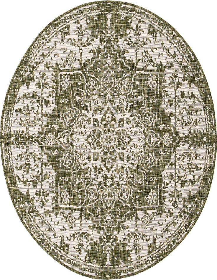 Detail image of 4' x 4' Easy-Clean Jill Zarin Dubai Indoor / Outdoor Round Rug
