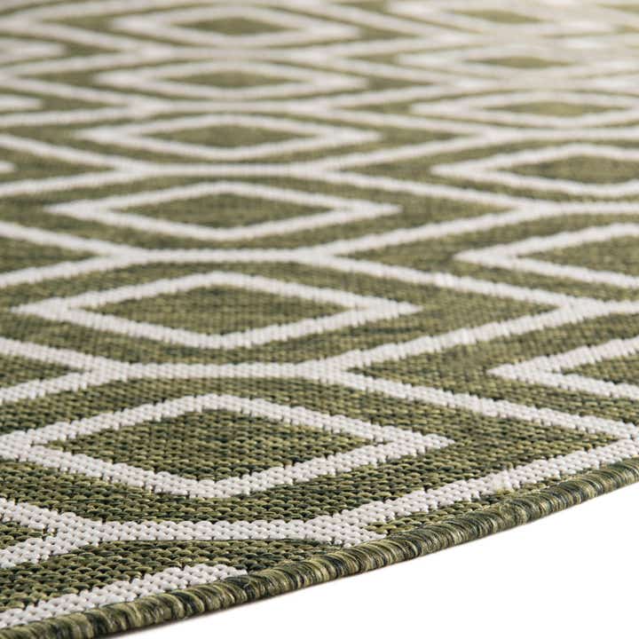 6' 7 x 6' 7 Easy-Clean Jill Zarin Turks and Caicos Indoor / Outdoor Round Rug