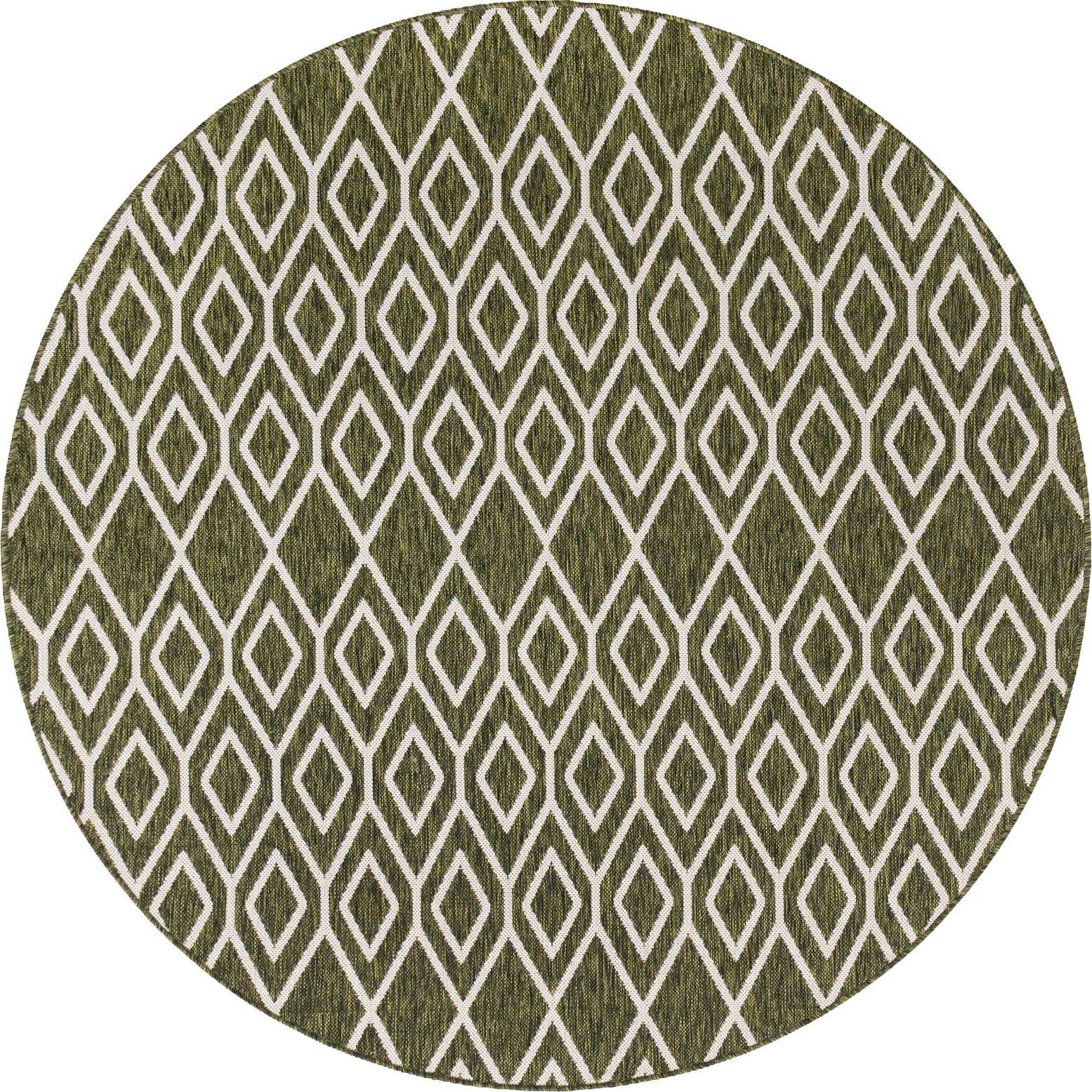 6' 7 x 6' 7 Easy-Clean Jill Zarin Turks and Caicos Indoor / Outdoor Round Rug