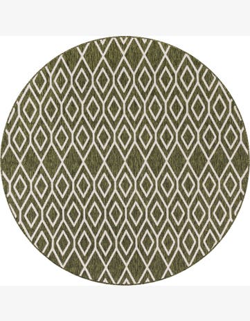6' 7 x 6' 7 Easy-Clean Jill Zarin Turks and Caicos Indoor / Outdoor Round Rug