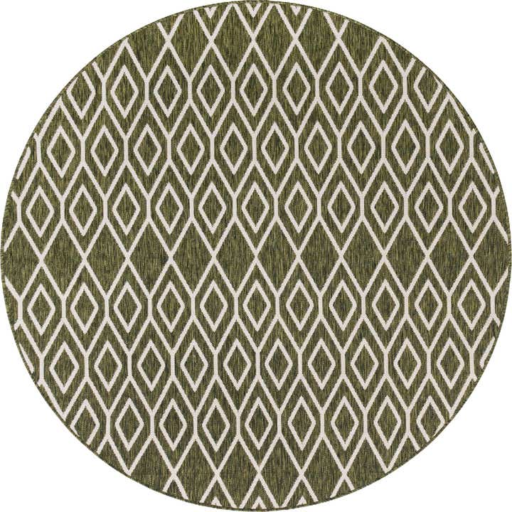 6' 7 x 6' 7 Easy-Clean Jill Zarin Turks and Caicos Indoor / Outdoor Round Rug