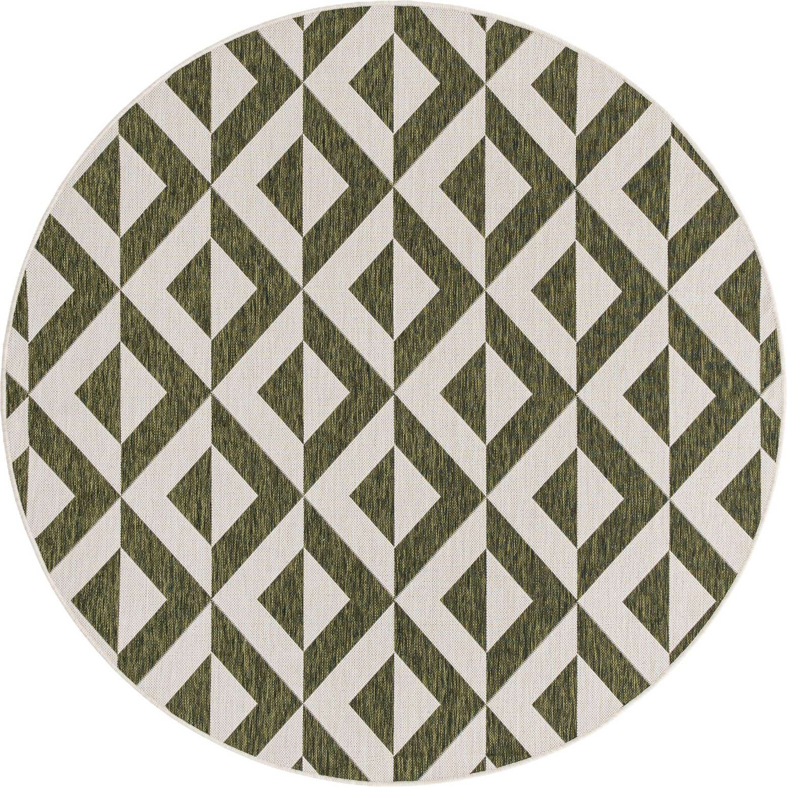 6' 7 x 6' 7 Easy-Clean Jill Zarin Napa Indoor / Outdoor Round Rug