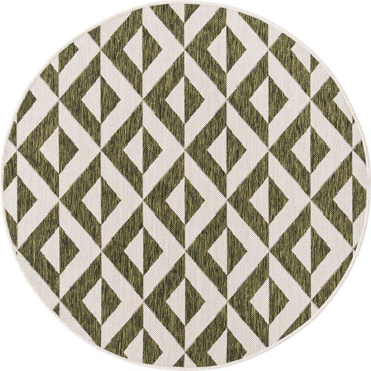 Detail image of 4' x 4' Easy-Clean Jill Zarin Napa Indoor / Outdoor Round Rug