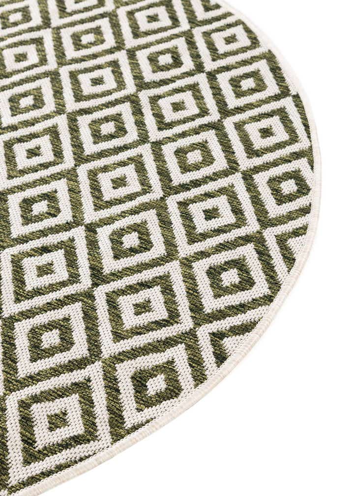 4' x 4' Easy-Clean Jill Zarin Costa Rica Indoor / Outdoor Round Rug
