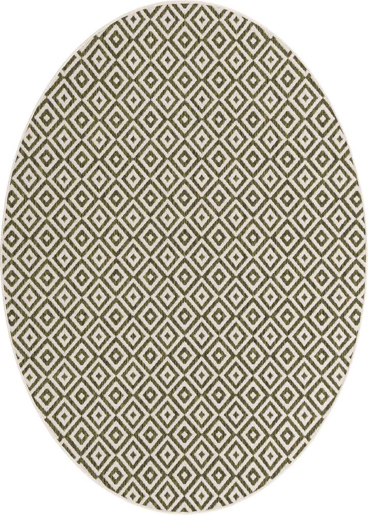 6' 7 x 6' 7 Easy-Clean Jill Zarin Costa Rica Indoor / Outdoor Round Rug
