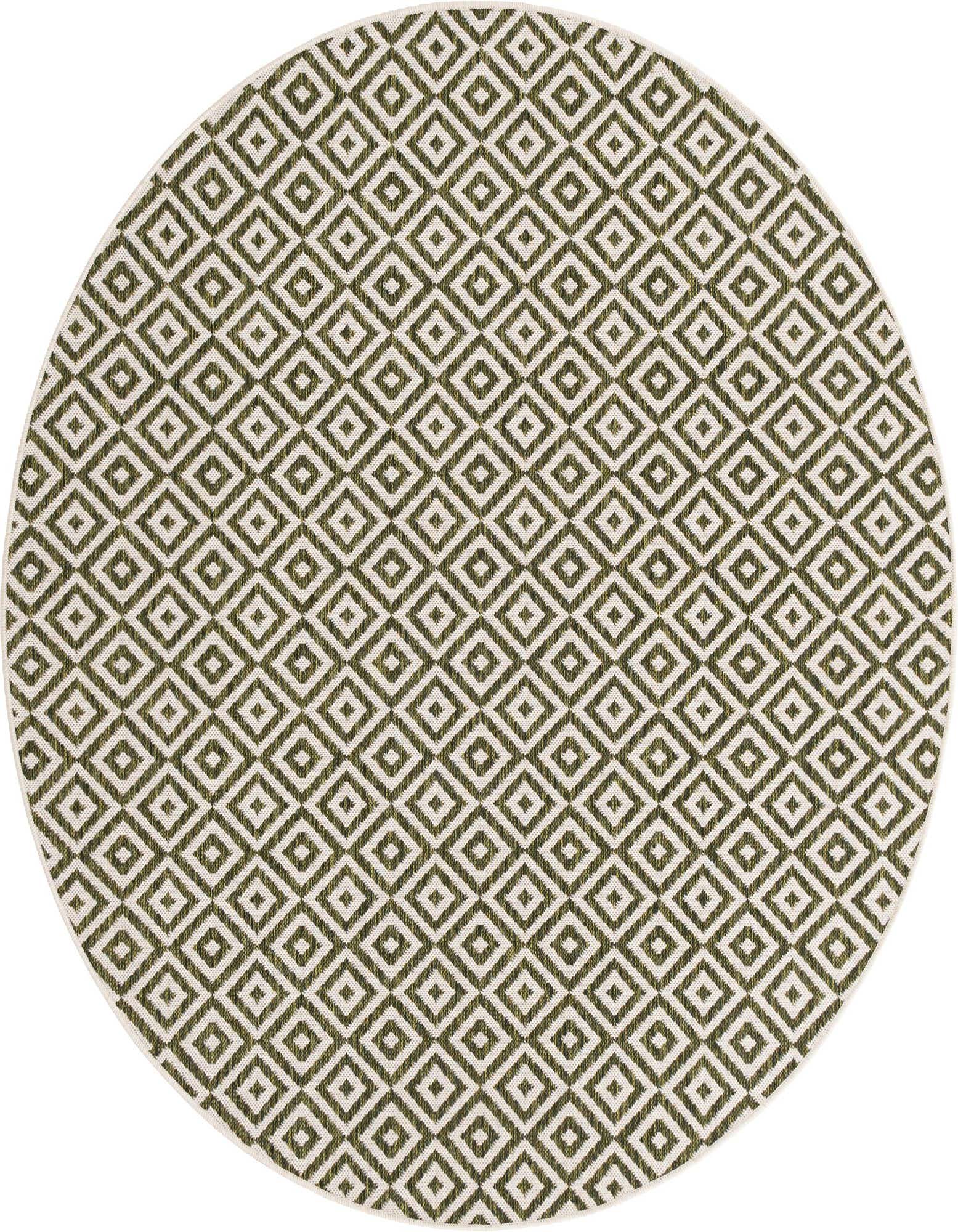 6' 7 x 6' 7 Easy-Clean Jill Zarin Costa Rica Indoor / Outdoor Round Rug